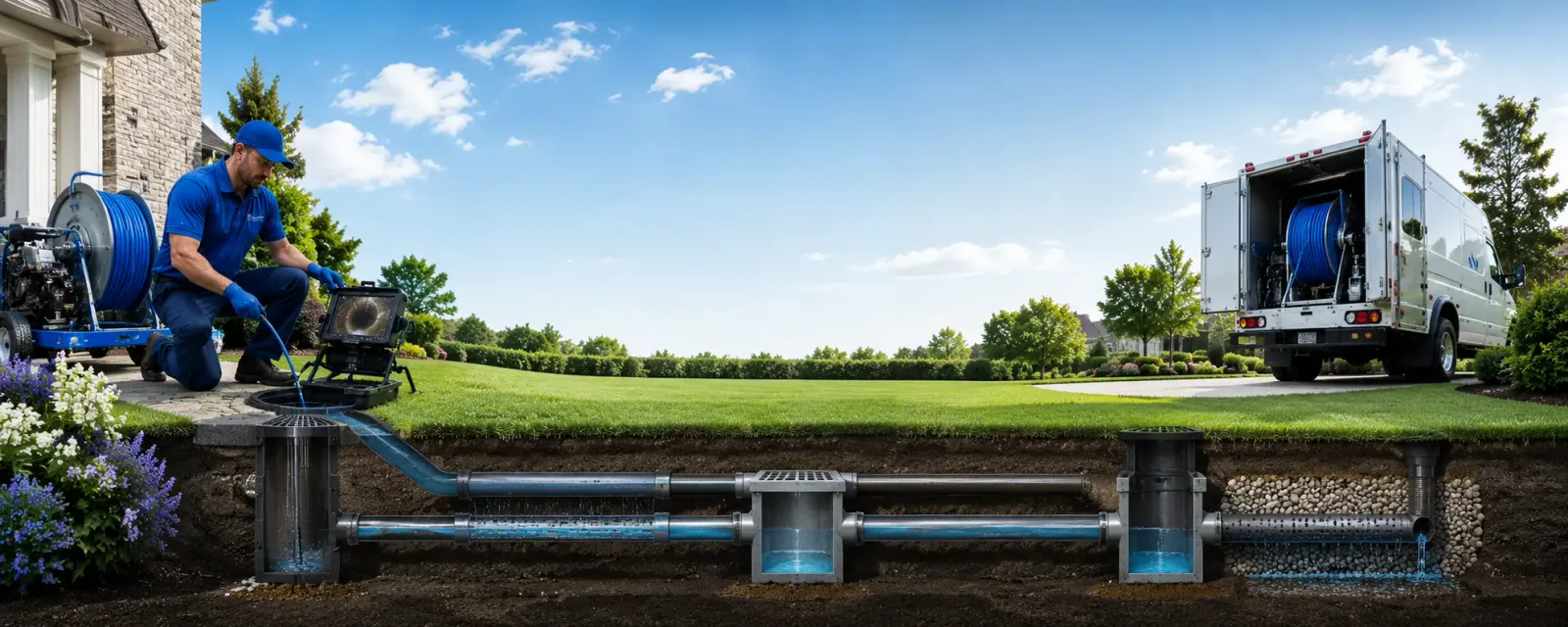 Outdoor drain cleaning information for Crane, MT